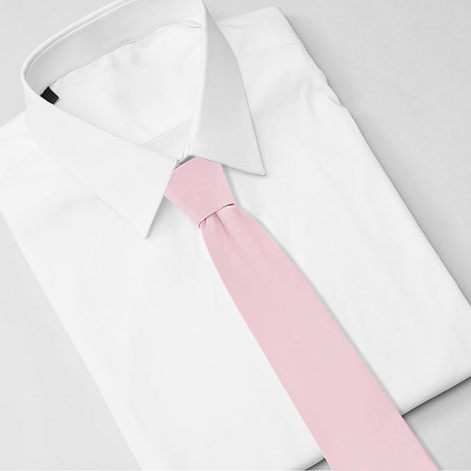 Black Ties For Men Solid Pure Color Formal Neckties 3.15" (8CM) Men's Tie for Business and Wedding with Gift Box