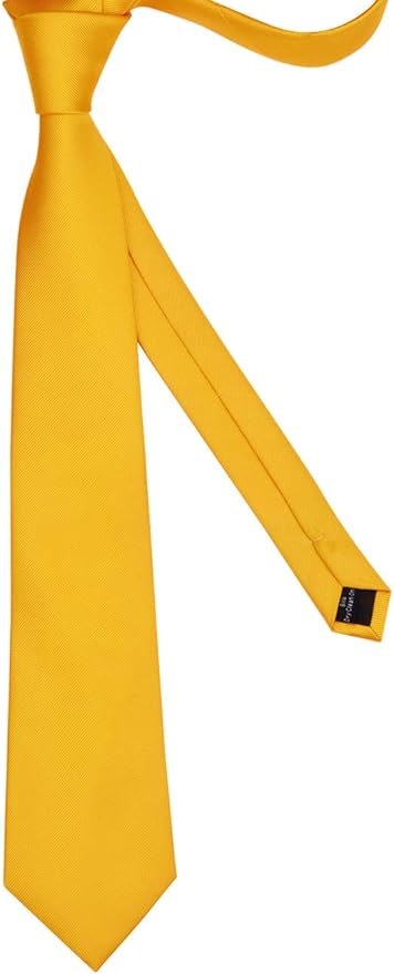 GUSLESON Classic New 3.15"（8cm） Men's Solid Color Necktie Wedding Business Tie + Gift Box