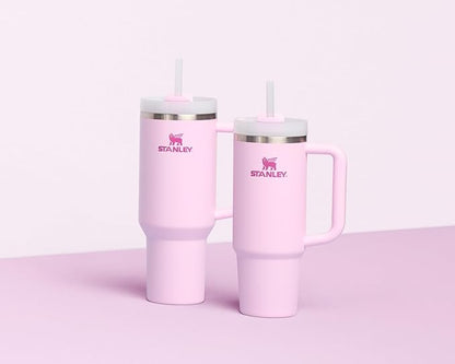 STANLEY Quencher H2.0 Tumbler with Handle and Straw 30 oz | Flowstate 3-Position Lid | Cup Holder Compatible for Travel | Insulated Stainless Steel Cup | BPA-Free | Cherry Blossom