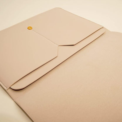 Laptop Sleeve 15 Inch Compatible with New MacBook Pro 15, MacBook Pro 16, Surface Book 15, Dell XPS 15 with Small Pouch, Mouse Pad and Cord Organizer, Color Beige