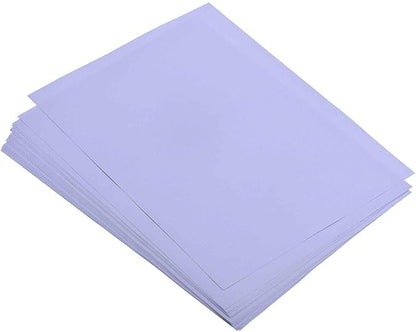 MECCANIXITY 50 Sheets Colored Copy Paper 8.3 x 5.8 Inch Printer Paper 80gsm Light Purple for Office Printing, Document Copying, Invitations, Forms, Art Projects