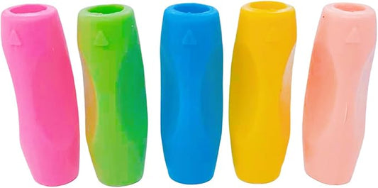 Pencil Grips for Kids Handwriting,Silicone Children Pencil Holding Practictise Device for Correcting Pen Holder Postures Correction Tools (5Pcs)