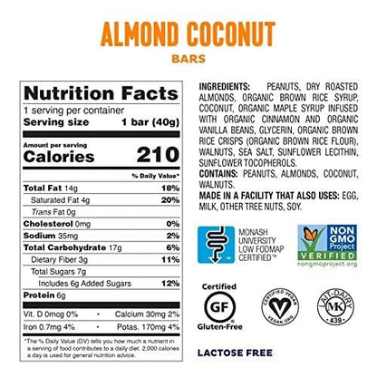 Fody Foods Snack Bars Variety Pack, 1.41 Oz (Pack of 24), Almond Coconut & Blueberry Almond, Protein Bars, Low FODMAP, Gut & IBS Friendly, Vegan, Lactose Free, Non-GMO, Gluten Free