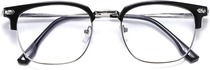Blue Blocker Glasses for Men Metal Computer Gaming Glasses With Blue Ray Filter