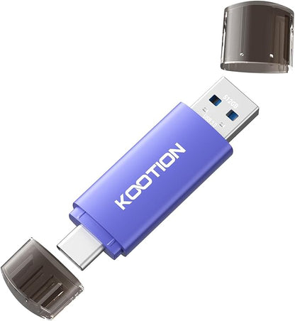 512GB USB C Flash Drive, KOOTION 2-in-1 Type-C Flash Drive USB-A & USB-C 3.0 Dual Drive OTG, Thumb Drive Memory Stick for Android Smartphone/Tablet/PC