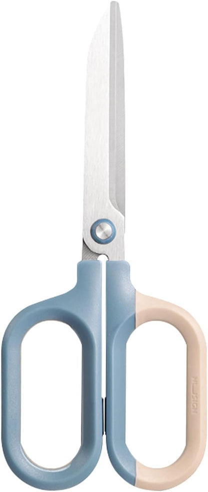 Multipurpose Scissors, Comfort-Grip Handles Sharp Scissors for Office Home School Craft Sewing Fabric Supplies (7", Blue-1)