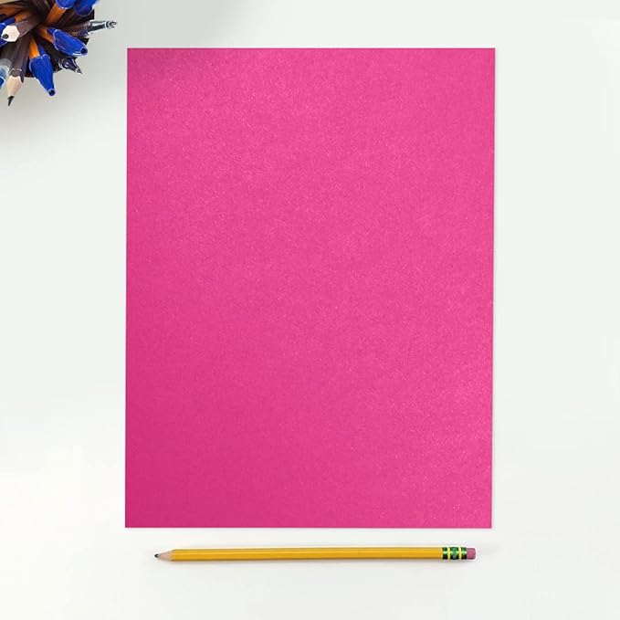 LUXPaper 8.5" x 11" Paper | Letter Size | Azalea Metallic | 80lb. Text | 50 Qty