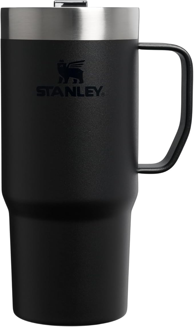 STANLEY The Everyday Suburban Mug | 16 oz | Drink Through Lid | Cup for Coffee, Tea and Drinks | Insulated Stainless Steel Coffee Mug | BPA-Free | Black 2.0