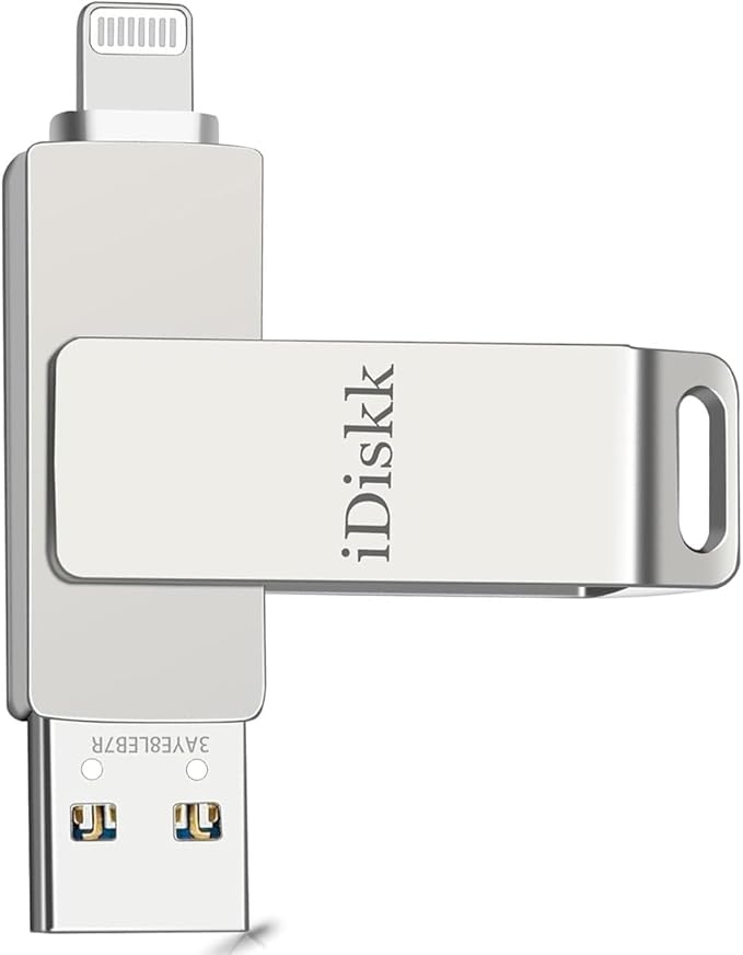 【App-le Certified 1T B】 iDiskk Photo Storage iPhone Flash Drive Photo Stick for iPhone (14/13/12/11 Pro/Plus/Pro Max,13/12 Mini,XR,XS,XS Max,X),Lightning iPad, MacBook/PC External USB Storage