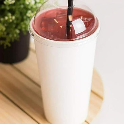 Paper Cold Cups for Juice & Soda 32 oz Made in USA | Food-Grade Bulk 500 Count Cups for Restaurants | 32 Ounce Recyclable Disposable White Cups for Cold Fountain Drinks & Smoothies