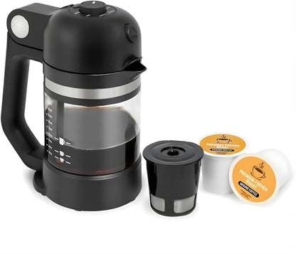 VINCI Micro Café Single-Serve Coffe Brewer | Compatible with Keurig K-Cups, K-Pods | Compact, Portable | Enclosed Brewing for Hotter Coffee | Large Capacity Reusable Filter Cup Included