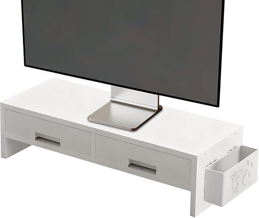 Monitor - Desk for Monitor Setup, Adjustable Design Easy Assembly Stable Function, Organizer Tool, Computer Accessory for Home Office Study Bedroom Room 5 Inch
