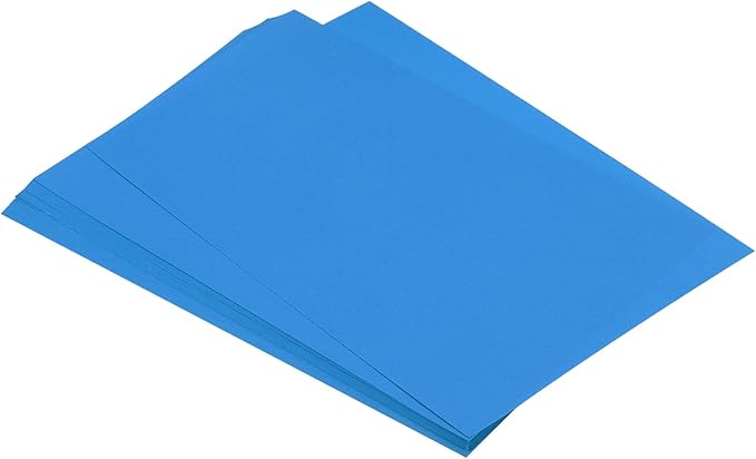 MECCANIXITY 75 Sheets A4 Colored Print Copy Paper 8.3" x 11.7" Origami Paper Printer Paper 80gsm for Printing, Document Copying, Art Craft,Lake blue