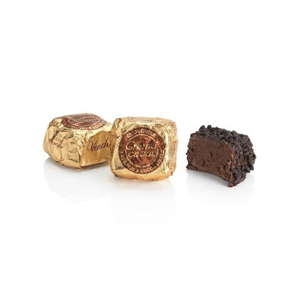 Venchi Chocoviar Crema Cacao 15-Piece Elegant Gift Box - Creamy Cocoa Filling with Piedmont Hazelnut, Milk Chocolate Shell, Dark Chocolate Coating & Chocolate Micro-Pearls, Preservative & Gluten-Free