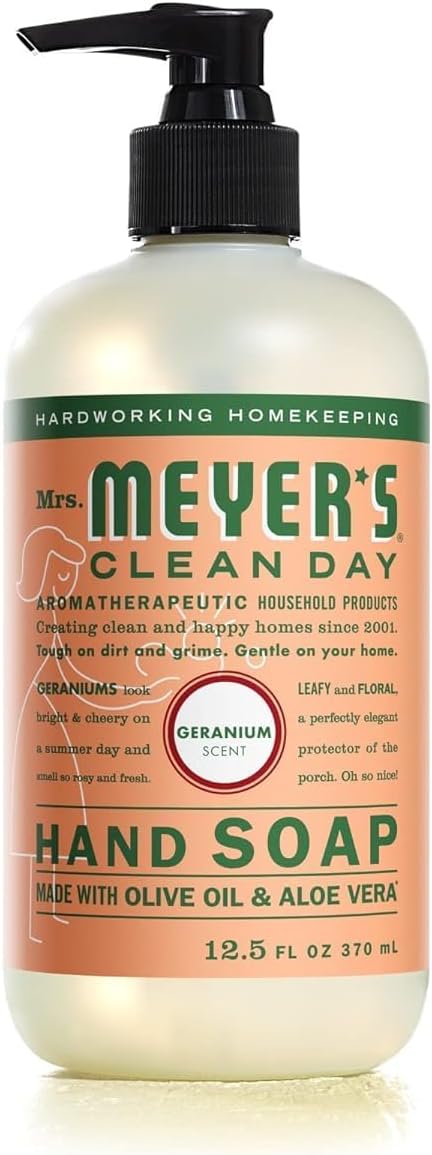 Mrs. Meyer's Liquid Hand Soap Geranium 12.5 Fl Oz.