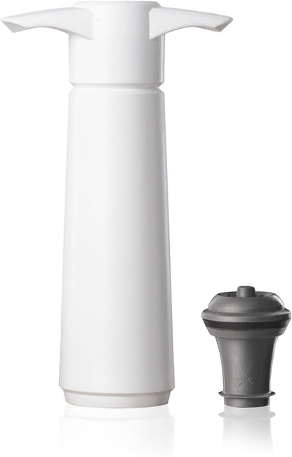 Vacu Vin Original Wine Saver with 1 Vacuum Bottle Stoppers – White Wine Preserver Pump for Red or White Wine – Manual Air Remover System – Airtight Seal – Keep Wine Fresh Longer