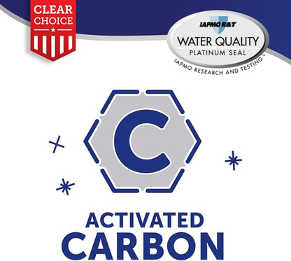 Clear Choice Taste Filter Replacement for Whirlpool 4396508 EDR5RXD1 Filter Compatible with FILTER5 WF285 WPRF-100 8212652 Refrigerator Water Filter, NSF/ANSI 42, Box of 6, Made in the USA