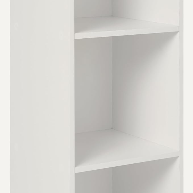 Amazon Basics 3-Cube Bookcase Compatible with Fabric Storage Cube Organizers, White