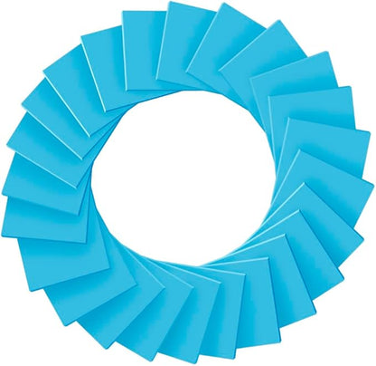 (24 Pads) Sticky Notes 3x3 inch, Self-Stick Pads Bright Colors Sticky Note, Recyclable, Easy to Post for Home, Office, Notebook (Bright Blue)