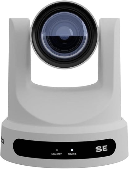 PTZOptics Move SE 30x 1080p Full HD Advanced PTZ Auto-Tracking Pan Tilt Zoom Camera for Live Streaming and Video Production (White)