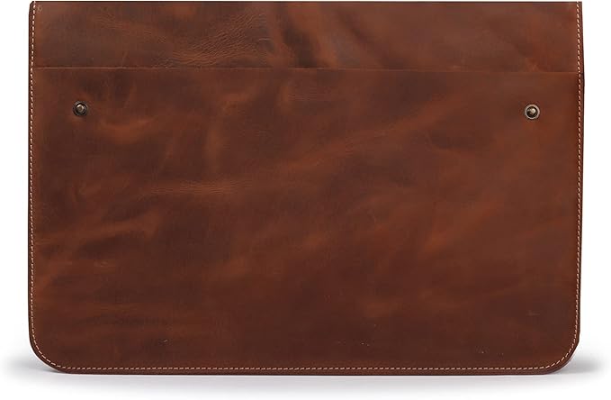 MegaGear Top Grain Leather MacBook Bag Laptop Sleeve for MacBook Pro and MacBook Air Case - 14 Inch - 13 Inch (M4, M3, M2, M2, M1, Pro & Max) - 13.3 Inch - iPad Pro 12.9 Inch - 2020 to 2024 Models
