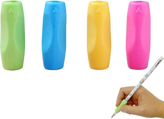 Pencil Grips for Kids Handwriting,Silicone Children Pencil Holding Practictise Device for Correcting Pen Holder Postures Correction Tools (4Pcs)