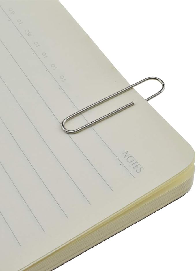 HAHIYO Paperclips Nonskid Large Sturdy 2” Length Paper Clips with Ridges Non Skid Heavy Duty Tight Grip Thick Rust Proof Reusable Metal Bright Silver for Home Office School 100 Pack