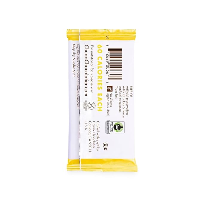 Chuao Chocolatier Potato Chip Milk Chocolate Mini Bars | Gourmet No Preservatives | For Gift Baskets, Christmas, Birthday, Thank You, Care Package | 24 Pack, 0.39 oz Each