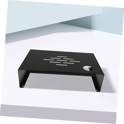 Ergonomic Monitor Stand Riser Desk with Steel Construction Space-saving Elevated PC Rack for Home Office No Assembly Required Vertical Laptop Stand and Monitor Riser Organizer