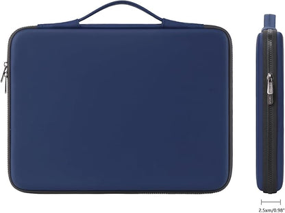 DOMISO 15.6 inch Laptop Sleeve with Handle Shockproof Waterproof EVA Protective Case for 15.6" Yoga 720 IdeaPad 310 320 ThinkPad T570/Legion 5 Gen 6/HP Envy 15/15.6" Notebooks, Dark Blue