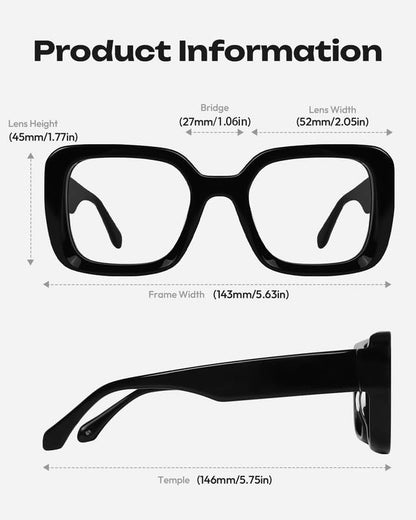 Blue Light Blocking Glasses - Anti Glare & Eyestrain, 99% Filter, Lightweight Acetate Frame for Gaming/Office/Reading