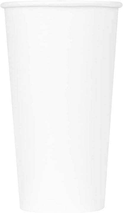 Karat 20 oz Paper Hot Coffee Cups [600 ct] White Disposable Cup for Hot/ Cold Drinks and Beverages, 90mm (C-K520W)