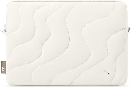 tomtoc 360 Protective Puffy Laptop Sleeve for 15-inch MacBook Air M4/A3241 2025, M3/A3114 2024, M2/A2941 2023, 15-inch Surface Laptop 7th(Copilot+ PC)/6/5/4/3, Quilted Puffer Soft Computer Case Bag