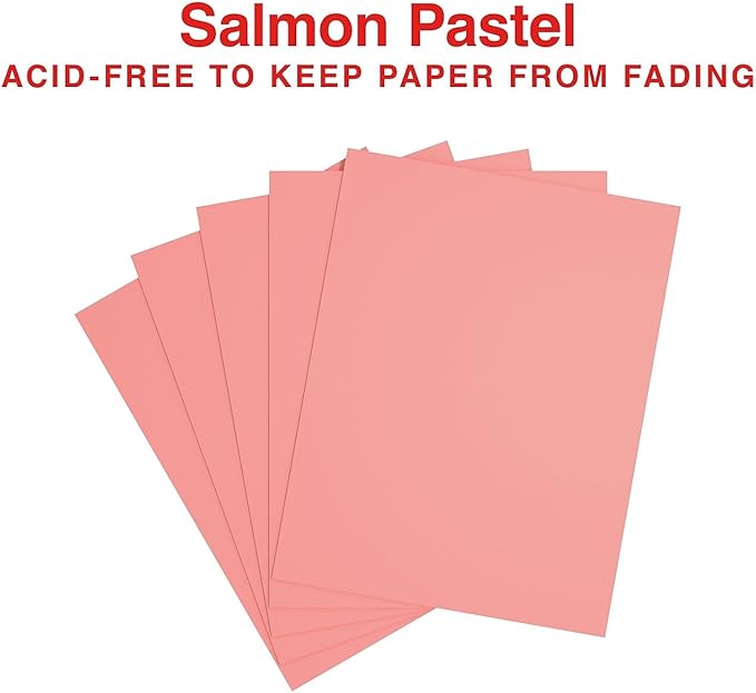 Staples 678824 Pastel Colored Copy Paper 8 1/2-Inch X 11-Inch Salmon 500/Ream (14783)