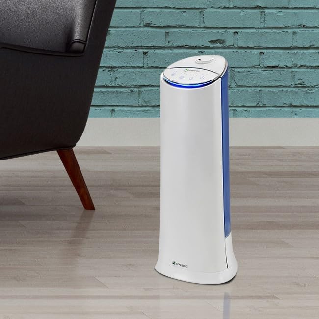 PureGuardian Ultrasonic Cool Mist Humidifier, 100 Hrs. Run Time, 1.5 Gallon Tank, 440 Sq. Ft. Coverage, Medium Rooms, Quiet, Filter Free, Essential Oil Tray, White, H3200WAR