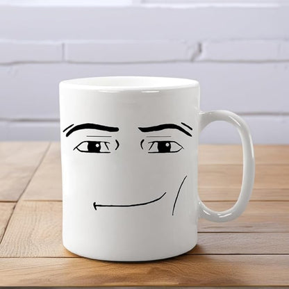 11-Ounce Novelty Face Mug | Funny & Unique Ceramic Coffee Cup for Men - The Perfect Humorous Gift for Birthday, Christmas & Anniversary Tea or Coffee Drinks