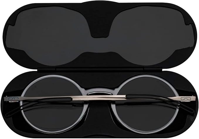 ThinOptics unisex-adult Manhattan Blue Light Blocker Reading Glasses + Milano Case
