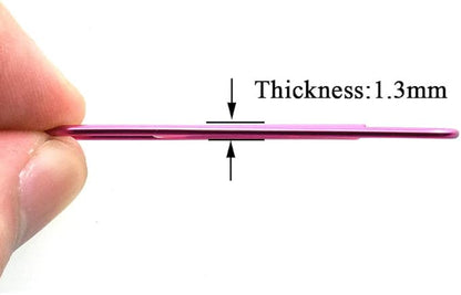 HAHIYO Paper Clips Large 2 inches Length Pink Paperclips Vinyl Coated Prevent Scratching Tearing The Pages Sturdy for Bookmark Organize Home Office School 80 Pack