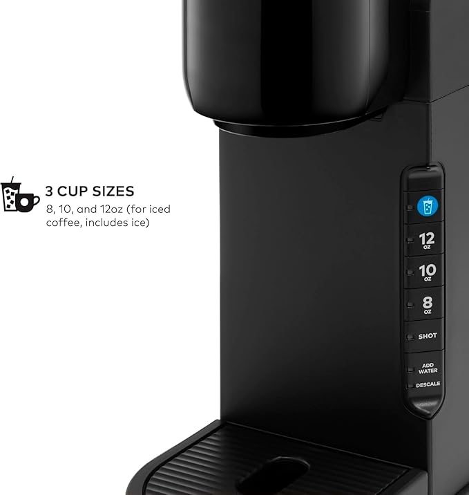 KeurigK K-Cafe Single Serve Coffee Maker with Milk Frother, Compatible with KCup Pods, Premium Drip Coffee Machine for Home and Kitchen, Automatic Brewing System, Ideal Barista Appliance