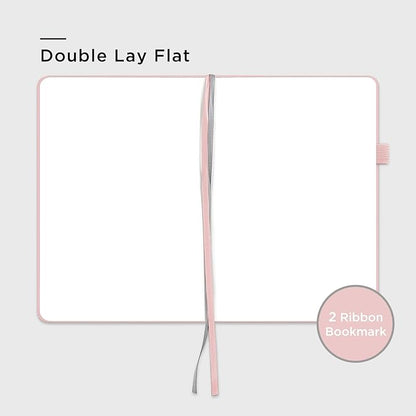 &And Per Se Blank Journal Notebook, 160 Pages, A5 5.7 x 8 inches 100 gsm Thick Paper Notebook Journals for Writing, Hardcover Notebook(1 Pack, pink)