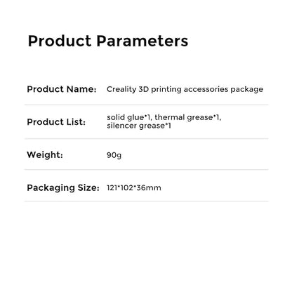 Creality 3D Printer Glue Sticks Set, Thermal Grease + Lubricant Grease + Glue Stick for Hot Bed Warping Reducing 3D Printer Bed Adhesive PVP Solid 3D Gloop for PLA/ABS/PETG/PC/PA/TPU