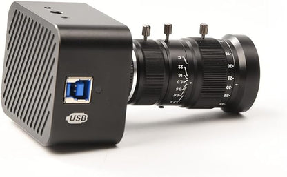 MOKOSE USB Camera 4K, USB3.0 Manual Focus Webcam with C-Mount 10-55mm Telephoto Zoom Lens, IMX678 1/1.8" 8MP Sensor Support YUY2,Web Camera for Desktop Computer Laptop