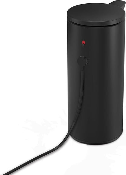 simplehuman 9 oz. Touch-Free Automatic Rechargeable Sensor Pump, Matte Black Stainless Steel, New