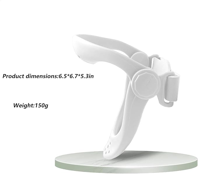 360°Adjustable Neck Brace - Cervical Collar with Neck Stretcher | Neck Orthotics for Forward Head Posture Correction and Cervical Spine Support and Alleviating Pressure (White)