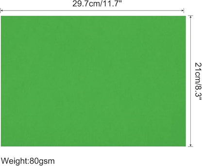 MECCANIXITY 75 Sheets A4 Colored Print Copy Paper 8.3" x 11.7" Origami Paper Printer Paper 80gsm for Printing, Document Copying, Art Craft,Dark Green