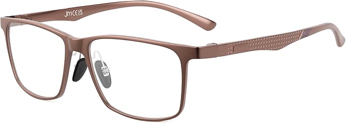 JM Al-Mg Metal Blue Light Blocking Glasses Men Women Anti Blue-Light Computer Glasses, Relieve Eyestrain and Eye Protection