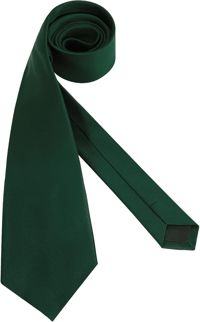 Men's Ties Solid Pure Color 3.15" (8CM) Necktie Plain Formal Business Wedding Black Ties For Men
