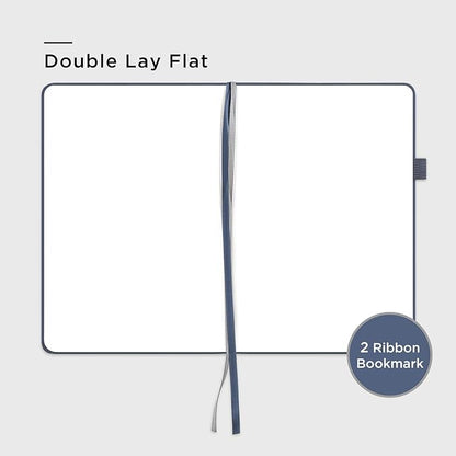 &And Per Se Blank Journal Notebook, 160 Pages, A5 5.7 x 8 inches 100 gsm Thick Paper Notebook Journals for Writing, Hardcover Notebook(1 Pack, dark blue)