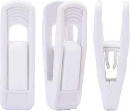 Trgowaul Velvet Hangers Clips, Pants Hangers Velvet Clips, Strong Finger Clips Perfect for Thin Velvet Hangers