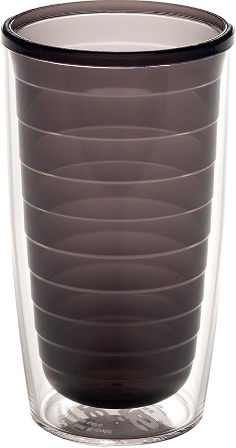 Tervis Clear & Colorful Tabletop Made in USA Double Walled Insulated Tumbler Travel Cup Keeps Drinks Cold & Hot, 16oz, Quartz